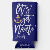 Get Nauti Beach Bachelorette Bash Selters Dosenkühler (Rückseite)