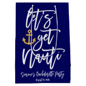 Get Nauti Funny Junggeselinnen-Abschied Mittlere Geschenktüte (Rückseite)