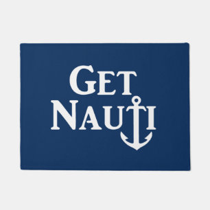 "GET NAUTI" - NAUTISCHE DOORMATION FUßMATTE