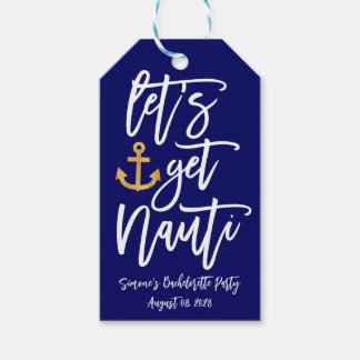 Get Nauti | Nautischer Junggeselinnen-Abschied Geschenkanhänger