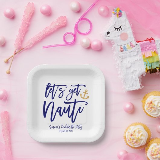 Get Nauti | Nautischer Junggeselinnen-Abschied Pappteller (Party)