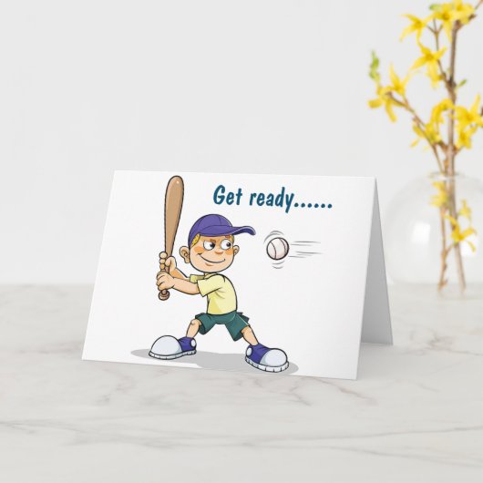 GET READY FOR FUN HAPPY **8th** BIRTHDAY CARD Karte (Gelbe Blume)