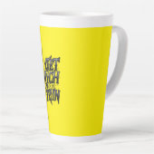 Get Rich or Die Tryin — Chrome Typography Motivati Milchtasse (Rechte Ecke)