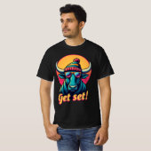 Get Set Bull - Motivierend Bull T - Shirt (Vorne ganz)