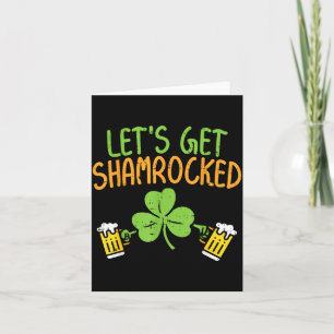 Get Shamrocked Lustiger St Patricks Day Irisches B Karte