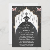 Get Tiara Family Latina Girly Spanish Quinceanera Einladung (Vorderseite)