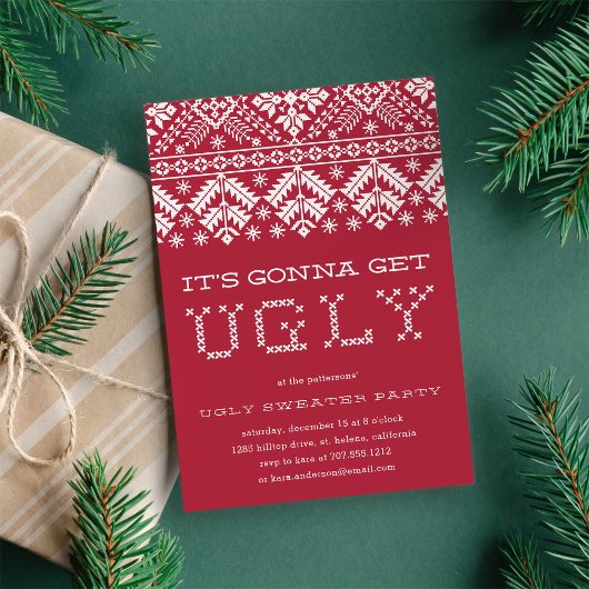 Get Ugly | Ugly Sweater Party Einladung