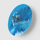 GET VACCINATED    RUNDE WANDUHR (Winkel)