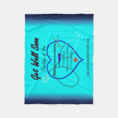 Get Well bald #2 Fleecedecke (Vorderseite)