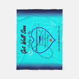 Get Well bald #2 Fleecedecke