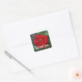 Get Well bald Crimson Bouquet Rose #3 Stickers (Umschlag)