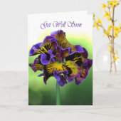 Get Well bald - Frilly Daisy Blume Karte (Gelbe Blume)