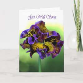 Get Well bald - Frilly Daisy Blume Karte