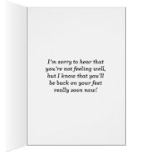 "Get Well bald" + Fun, farbiges Sternmuster (Innen (Rechts))