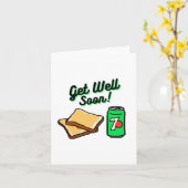 Get Well bald - Irish Spaß Karte (Gelbe Blume)