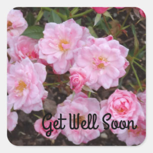 Get Well bald Jeanne LaJoie Rose #1-2 Stickers