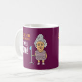 Get Well - Bald - lustiger, grauenhafter Cartoon Kaffeetasse (Vorderseite Links)