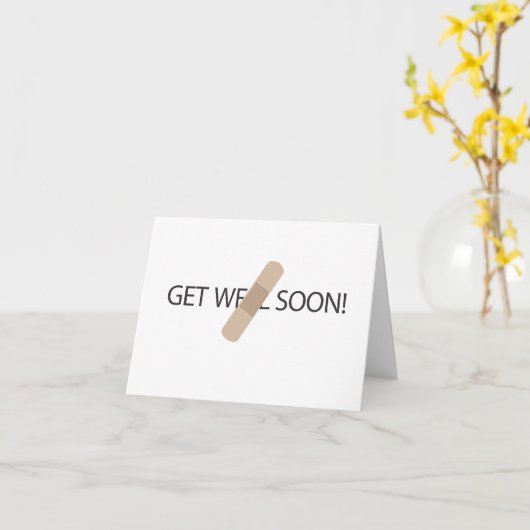 Get Well-bald-Note-Karte Karte (Gelbe Blume)