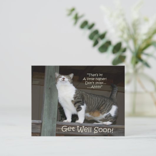 Get Well bald (Postcard) Postkarte (Stehend Vorderseite)