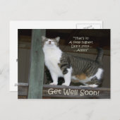 Get Well bald (Postcard) Postkarte (Vorne/Hinten)