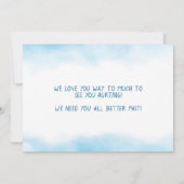 Get Well bald, We Kinda Liebe Sie! Karte (Rückseite)