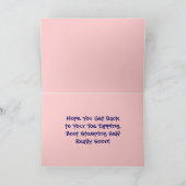 Get Well Boot & Cowgirl Card - Western Karte (Innenseite)