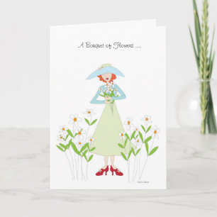Get Well Bouquet Blume Card Karte