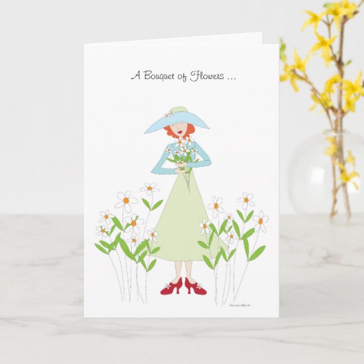 Get Well Bouquet Karte (Gelbe Blume)