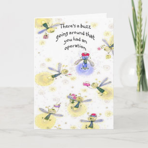 Get Well-Buzz, um den Sie sich herum hatten eine O Karte