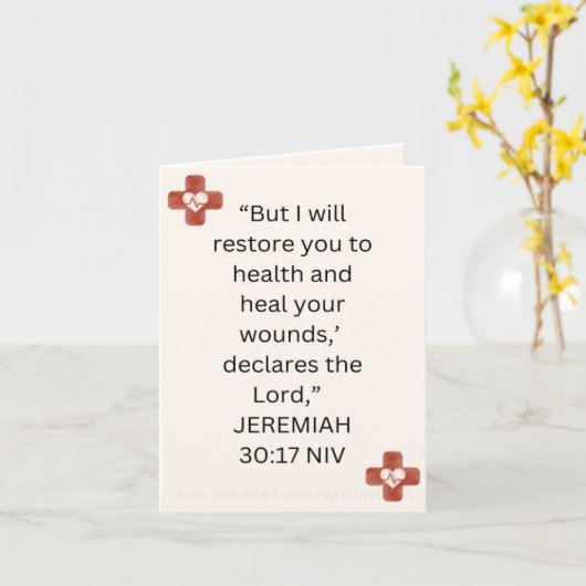 GET WELL CARD 1 KARTE (Gelbe Blume)