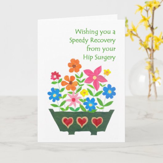 Get Well Card - Angesagte Operation Karte (Gelbe Blume)