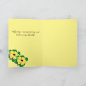 Get Well Card Black Mit Augen Susan Vine Blume Karte (Innenseite)