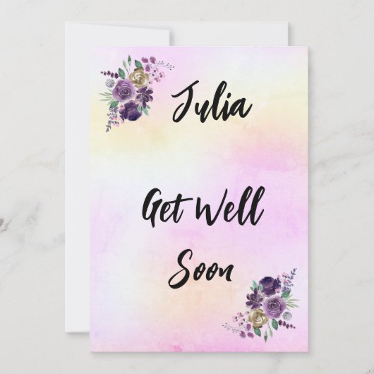 Get Well Card Einladung (Vorderseite)