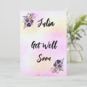 Get Well Card Einladung (Stehend Vorderseite)