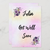 Get Well Card Einladung (Vorne/Hinten)
