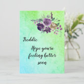 Get Well Card Einladung (Stehend Vorderseite)