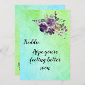 Get Well Card Einladung (Vorne/Hinten)