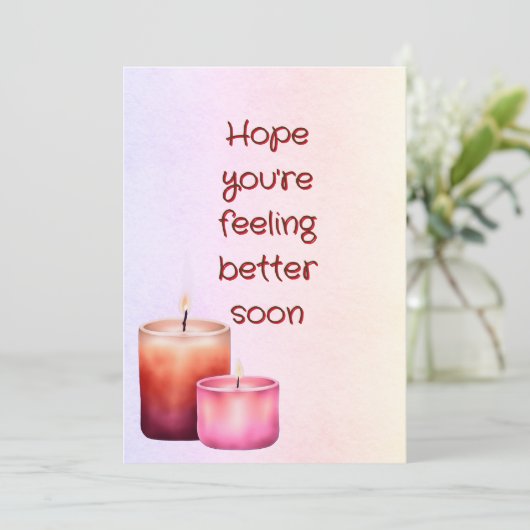Get Well Card Einladung (Stehend Vorderseite)