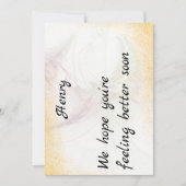 Get Well Card Einladung (Vorderseite)