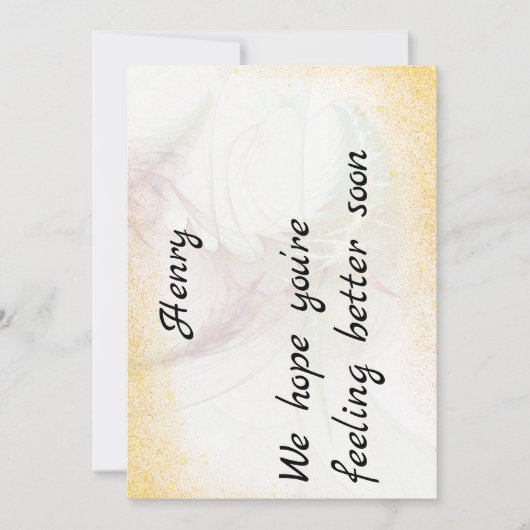 Get Well Card Einladung (Vorderseite)