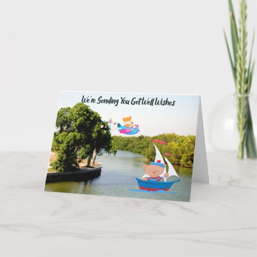 Get Well Card for Young Boy Dankeskarte (Vorderseite)