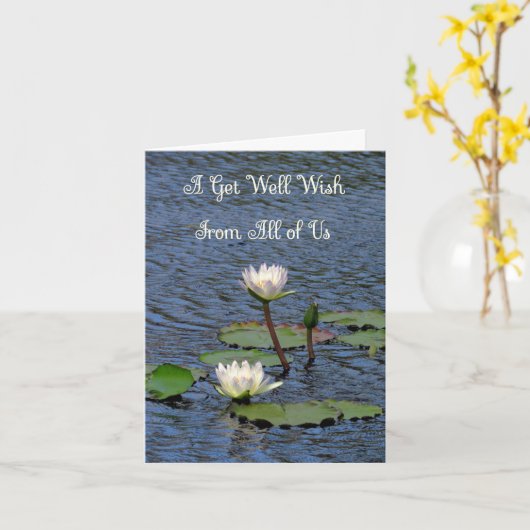 Get Well Card from Group for Senior in Zuhause Karte (Gelbe Blume)