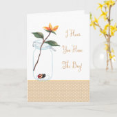 Get Well-Card für Co-Worker mit einem Bug Karte (Gelbe Blume)