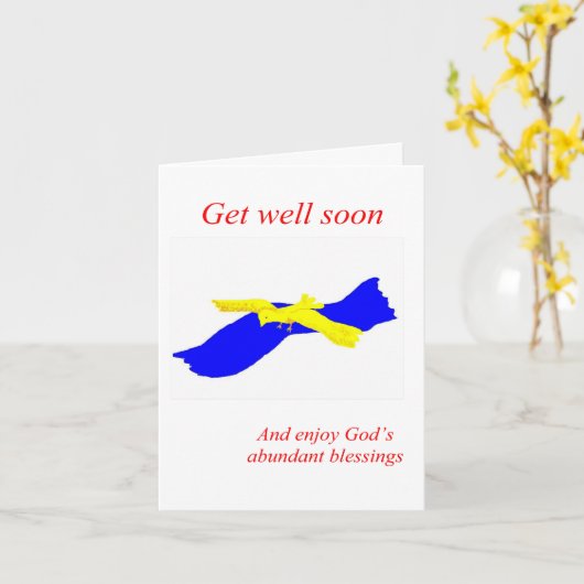 Get well card karte (Gelbe Blume)