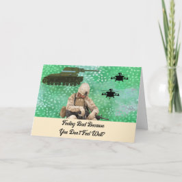 Get Well Card Military Dankeskarte