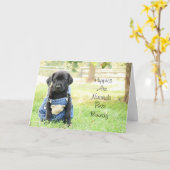 Get Well Card - Welpen sind die beste Lösung für d Karte (Gelbe Blume)