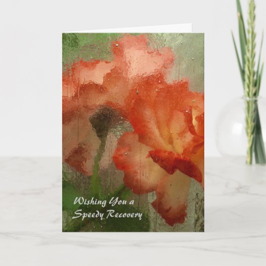Get Well Card with Roses Karte (Vorderseite)