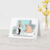 Get well cartoon with overmedicated patient karte (Gelbe Blume)