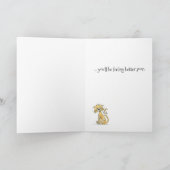 Get Well Cat Card Karte (Innenseite)