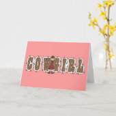 Get Well Cowgirl & Barb Wire Card - Western Karte (Gelbe Blume)